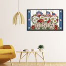 Diamond Painting Independence Day Full Round Drill Rhinestone Picture