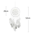 Feathers Crochet Dream Catcher for Home Door Windows Wall Art Hang Decor Craft