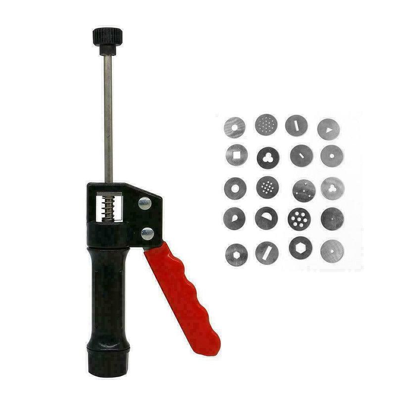 1* 20 Discs Clay Extruder Craft Gun Sculpey Sculpting-Tools Sugarcraft V2D7 C0J4