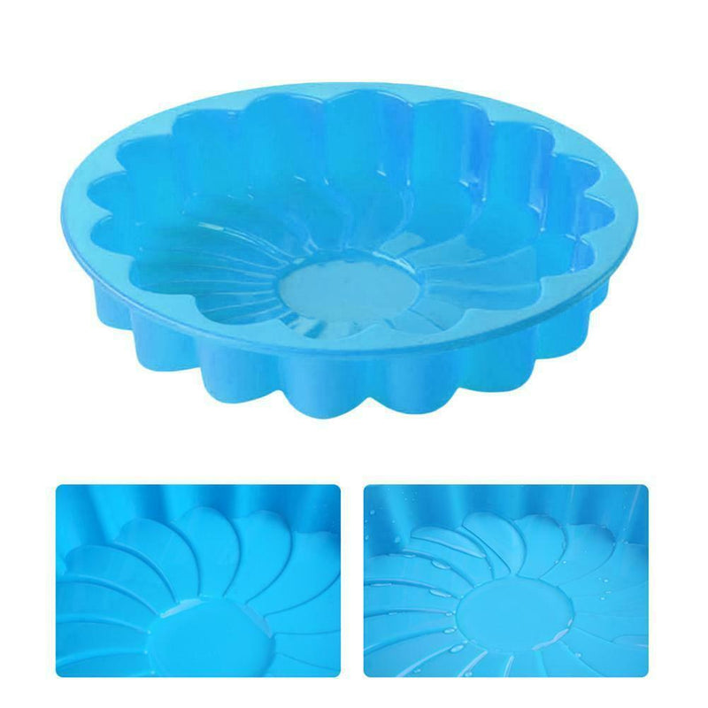 Silicone Large Flower Cake Mould Chocolate Soap Candy Jelly Mold TOP Baking N1E9