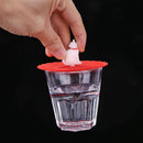 Clear Red Cherry Silicone Cup Cover Leakproof Reusable Cartoon Lid (Cat)