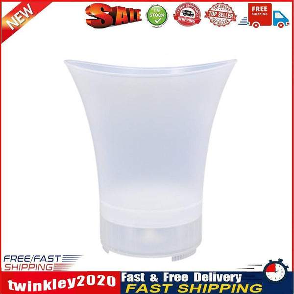 5L Beer Ice Bucket LED Plastic Bar KTV Party Ice Bucket Barware (Color) Newly