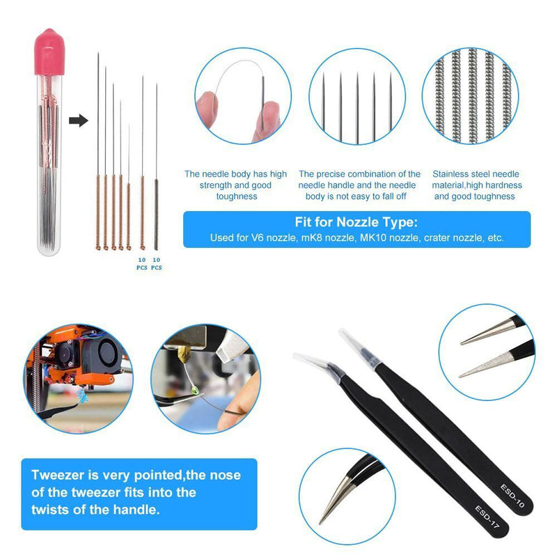 DIY Professional Tweezers Pliers Disassembly Tools Cleaning Tool Kit