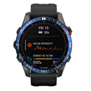 Stainless Steel Bezel Case Cover Bumper Ring (For Garmin Fenix 7S Blue)