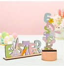 Carrot Faceless Gnome Easter Wooden Decoration Desktop Ornament Happy Easter