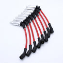 8x Car Engine Spark Plug Ignition Wire Cable Kit for Chevrolet GMC V8 2000-2009