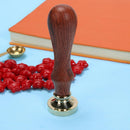 Retro Wax Stamp Wood Handle DIY Scrapbooking Envelope Sealing Stamp Seal(D)
