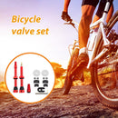 2pcs Bicycle Tubeless Valve Set Bike CNC Machined Anodized Tool (60mm Red) Newly