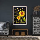 Full Round Crystal Diamond Painting Yellow Sunflower Kit Art Craft Home Decor