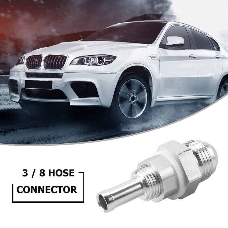 Male Flare Bulkhead to AN8 - 3/8 Hose Barb Fitting Car Fuel Tank Connector