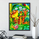 5D DIY Full Drill Diamond Painting Frog Cross Stitch Rhinestone Craft Wall Ar