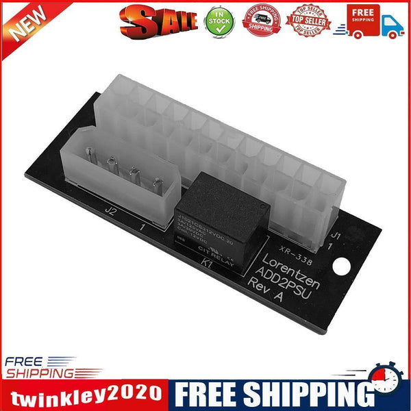 Dual PSU Adapter Board ATX 24-Pin to Molex 4 Pin for Bitcoin Miner Mining