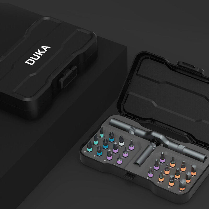 25pcs 24 in 1 Dismountable Screwdriver Set Magnetic Ratchet Wrench Hand Tool Kit