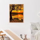 5D Diamond Painting Sunset Lake Full Square Rhinestone DIY Home Decoration Gift