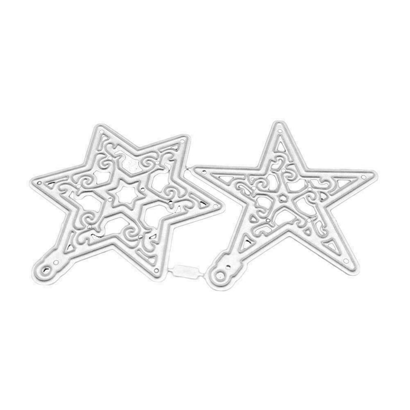 Star Metal Cutting Dies Die Cut Stencil Embossing Scrapbooking DIY A 2in1 S8I8