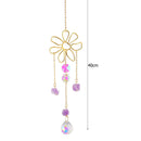 #A Hanging Ornament Leaf Moon Crystal Wind Chimes Hanging Chandelier Pendant Gif