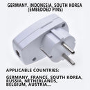 EU Plug 2Pin Power Swtich Receptacle Connector Plug Adapter Power Plug