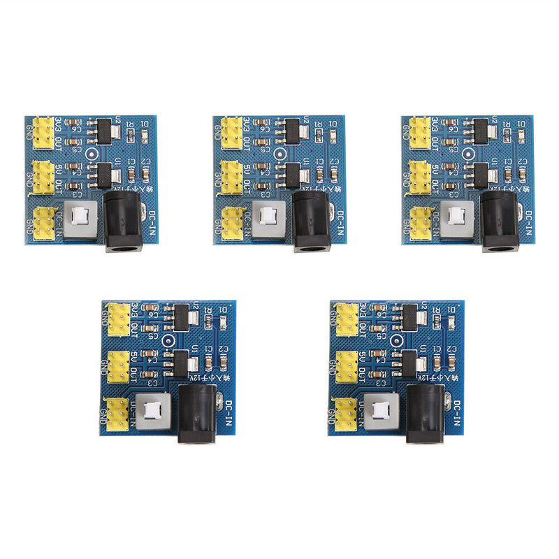 5x DC-DC Step-Down Power Supply Module 12V to 3.3V 5V Output Converter Board