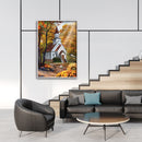 12x16 inch Full Round Drill Diamond Painting House in Forest Mosaic Picture Kit