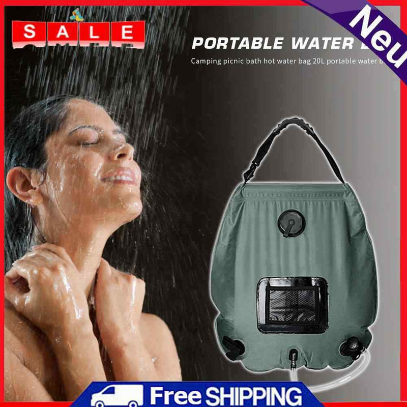 20L Portable Solar Shower Bag Outdoor Sports Camping PVC Water Storage Bags