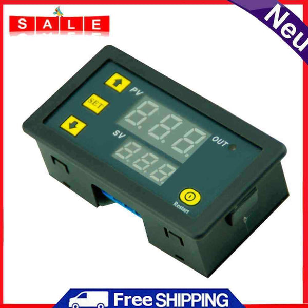 DC12V 20A Timing Delay Relay Module Cycle Timer Digital LED Dual Display 0-999m