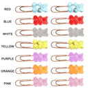 Office Cartoon Stationery Paper Clips Bookmark Binder Clip Holder Organizer