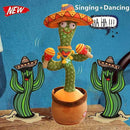 Dancing Cactus Talking Repeats What You Say Electronic Plush Toys with Ligh