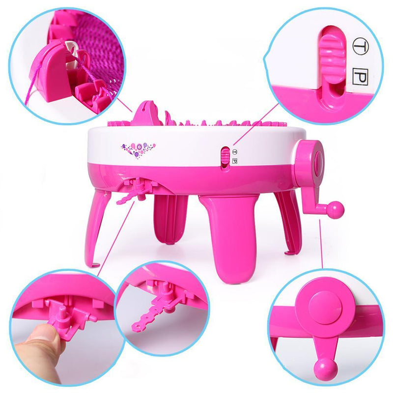 40 Needle DIY Hand Knitting Machine Loom for Kids Toys, Knitting Scarf