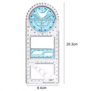 Multifunctional Geometric Ruler Mathematics Drawing Ruler - Junior High Schoo