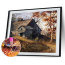 5D Kit Rhinestone Pictures DIY Country House Full Round Drill Diamond Paint