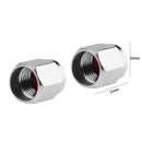 Tuankay 10pcs Valve Caps Dust Covers, Chrome Copper Car Motorcycle Wheel