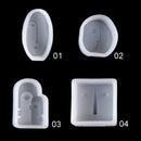 Silicone Candle Mold Aromatherapy Candle Plaster Sculpture Mould Abstract Face