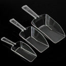 3Pcs Plastic Clear Ice Sugar Scoops For Wedding Buffet Bar Favor G2O2 Sweet W9F4
