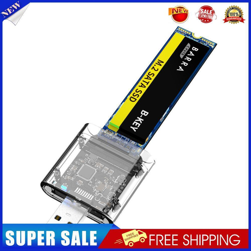 M2 SSD Case M.2 to USB3.0 Gen 1 SATA NGFF Hard Disk Enclosure Box (No Shell