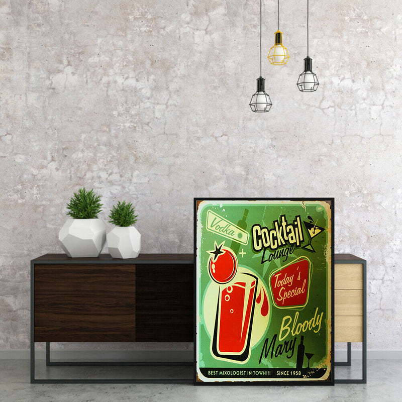 Cocktail Oil Paint By Numbers Kits Canvas Drawing DIY Coloring Picture for Bar