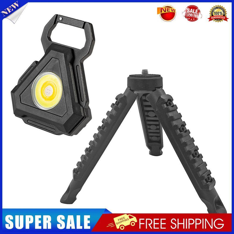 Mini Flashlight Work Light LED Portable Strong Keychains Lamp Corkscrew (B)