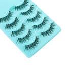 Makeup Cross Long Thick False Eyelashes Black Handmade Eye Lashes Extension