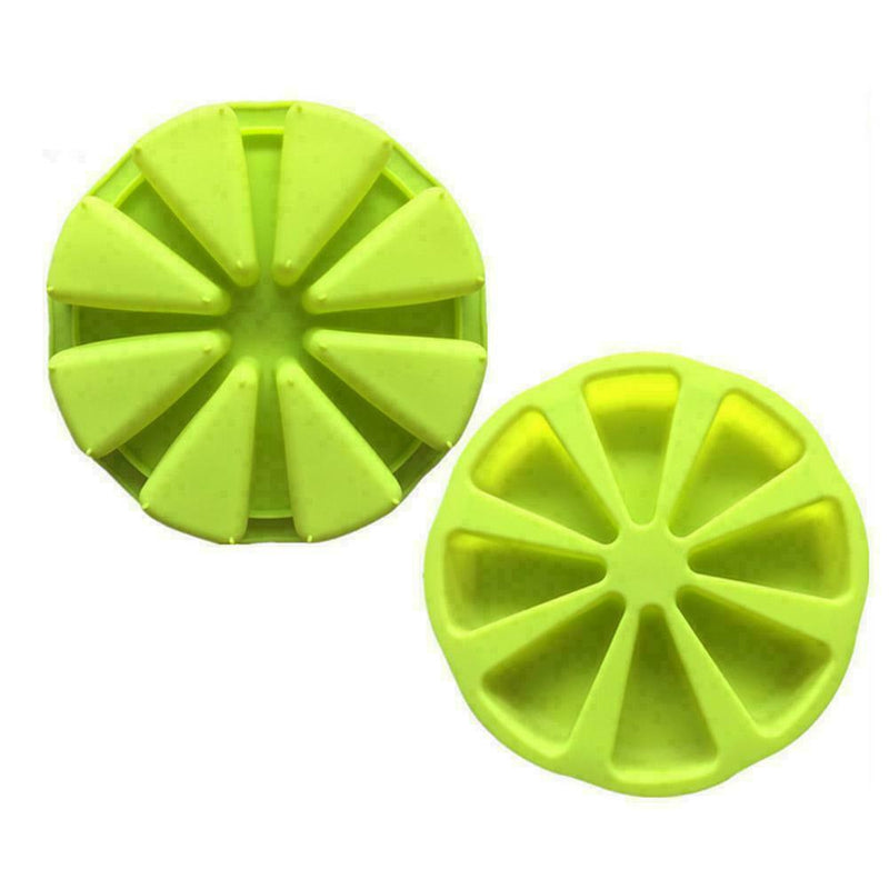 8-Triangle Round Silicone Cake Pan Tins Muffin Pizza Mould Baking Pastry V6Q4