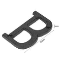 Metal Letters Cast Iron House Sign Doorplate DIY Cafe Wall Decoration (B) Newly