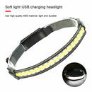 COB+LED Night Running Headlamp Headlight Torch Work Band Bar Head Light T0J7