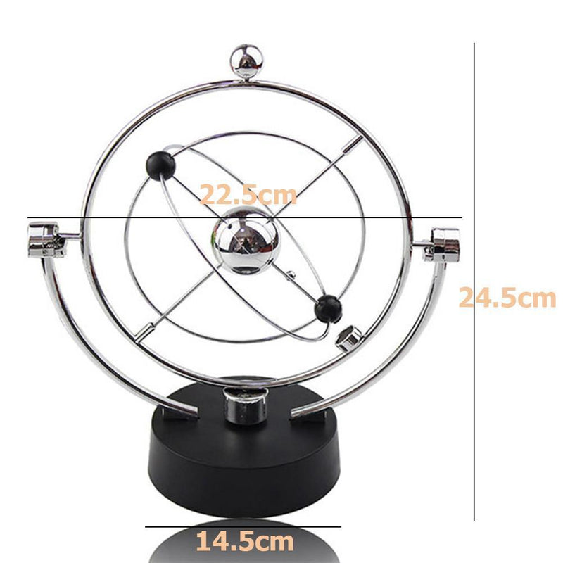 Electric Newton Cradle Steel Balance Ball Physics Science Pendulum Ornament