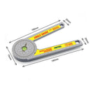 360 Degree Miter Saw Protractor with Leveling Bubble Angle Finder Gauge Ruler