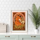 Hand Painted Oil Paint by Numbers DIY Hugging Fox Drawing Wall Decoration Gift