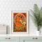 Hand Painted Oil Paint by Numbers DIY Hugging Fox Drawing Wall Decoration Gift