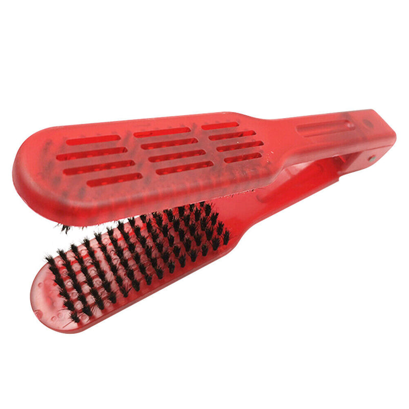 V-Shaped Splint Comb Anti-Static Bristle Curling Hair Brush Gifts for Frien