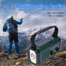 #A Solar Powered Radio Receiver SOS Alarm Hand Crank Radio Reading Lamp for Camp
