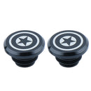 2pcs Aluminum Handlebar End Caps Plugs for MTB Road Folding Bike (Black 2) Newly