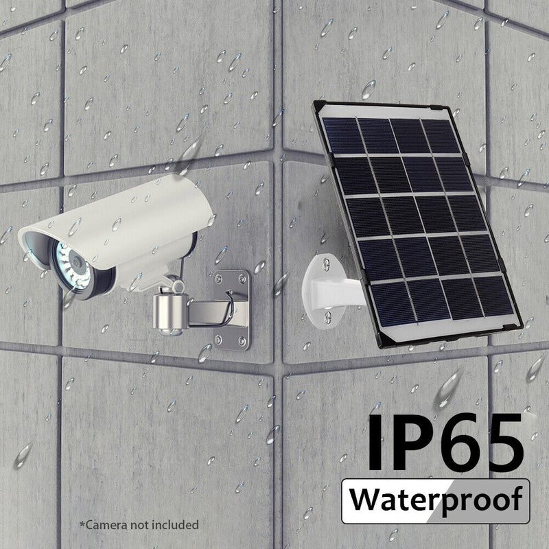 Solar Charging Panel with Charging Cable for Outdoor Security Surveillance