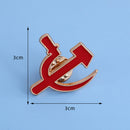 CCCP USSR Symbol Enamel Brooch Soviet Union Lapel Pins (Sickle Hammer) Newly