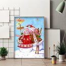 5D DIY Diamond Painting Snowman Full Round Drill Mosaic Art Picture Rhinest